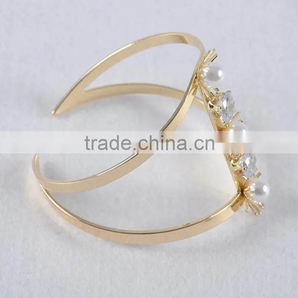 Belly Dance Costume Accessories Oriental Armwear Pearl Bracelet Adjustable Cuff Quality Choice photo-4