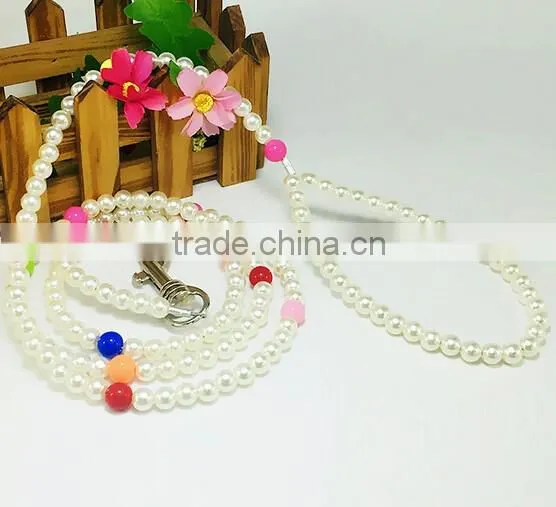 New Colorful Beaded Wire Leash for Lovely Dogs Fashion Pet Dog Rope photo-4
