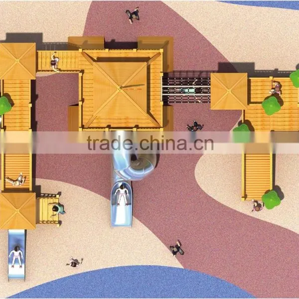 KAIQI GROUP High Quality Wooden Playground Equipment for Sale With CE,TUV Certification photo-2