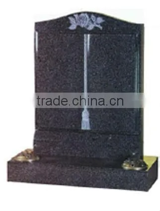 Black Double Granite Stone Gravestone DSF-M004