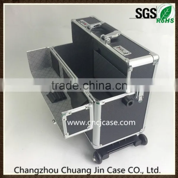 Large Black Aluminum Trolley Case photo-5