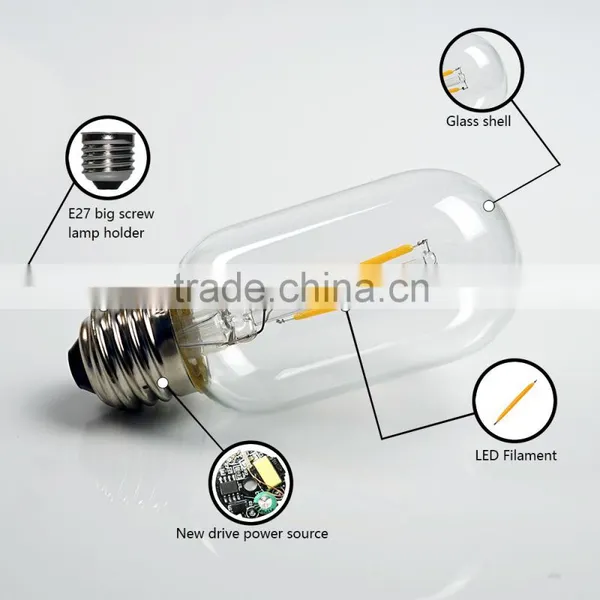 Ceiling Light Clear Vintage Retro Dimmable T45 E26 E27 Energy Saving Chandelier 1w 2wEdison Led Lights Led Bulb photo-6