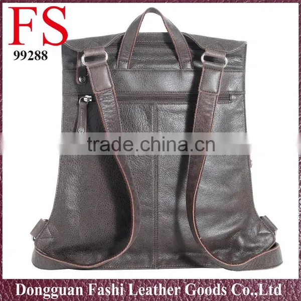 Wholesale Vintage Leather Backpack, Durable Leather Travel Backpack 2016 photo-3