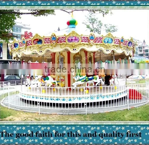 More Than 10 Years Experience in Top Quality Amusement Park Kiddie Rides Luxury Carousel photo-2
