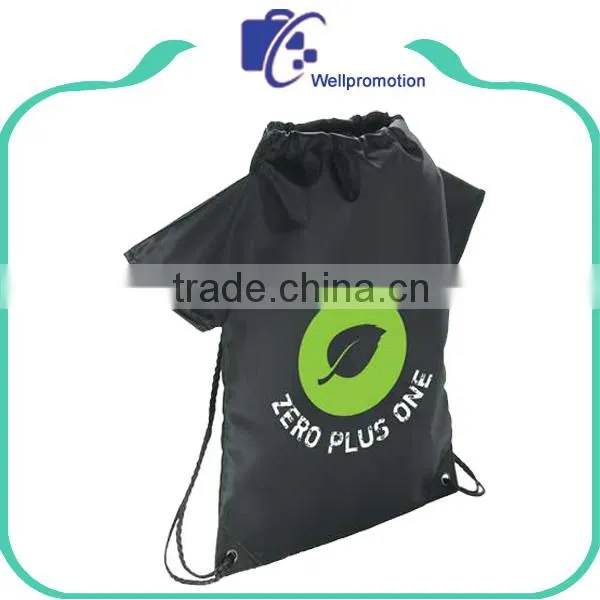 Promotional Custom Waterproof Polyester Drawstring Backpack photo-3