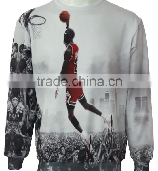 Custom Sublimation High Quality Crewneck Sweater,men Pullover Sweatshirts photo-2