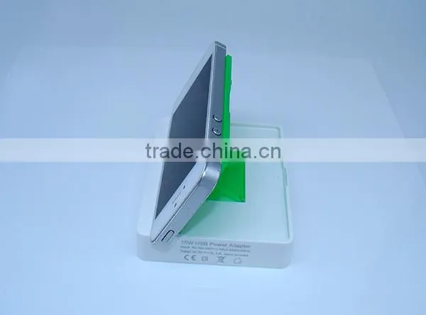 Unique Design 15w 5v 3.1a Dual Ports Usb Power Adapter With Stent For Phone Charging photo-5