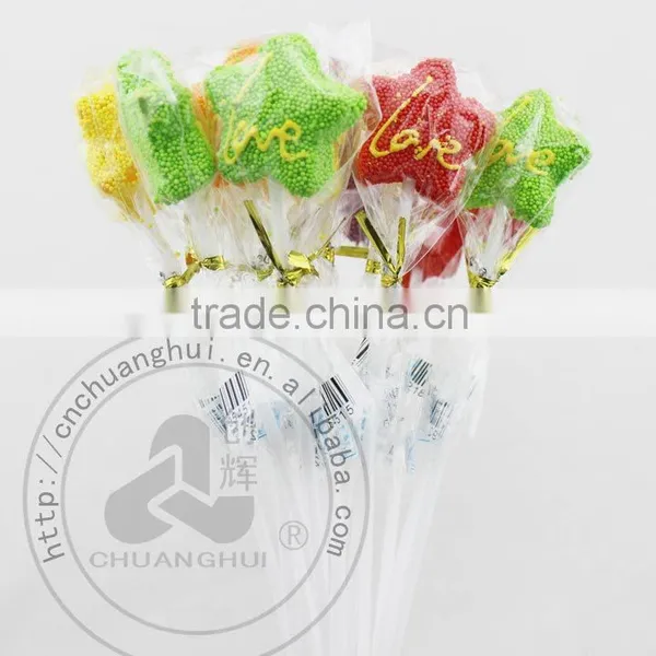 Gelatin Gummy Star Lollipop Candy photo-3