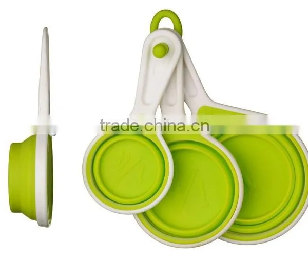 Collapsible Custom Measuring Cups, Four Cups in One Set Measuring Cup