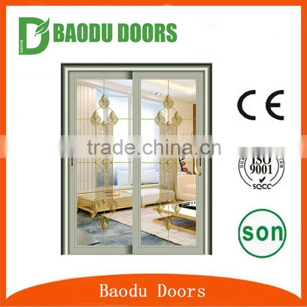 Soundproof Interior Frosted Glass Bathroom Door Used Commercial Glass Entry Doors photo-4