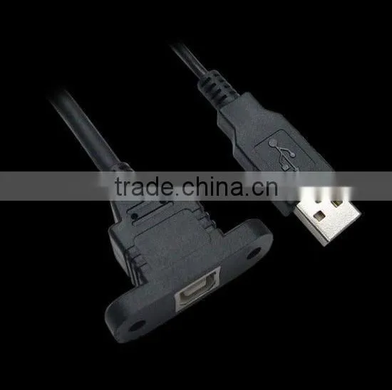 Panel Mount USB B Female With Hex Nuts