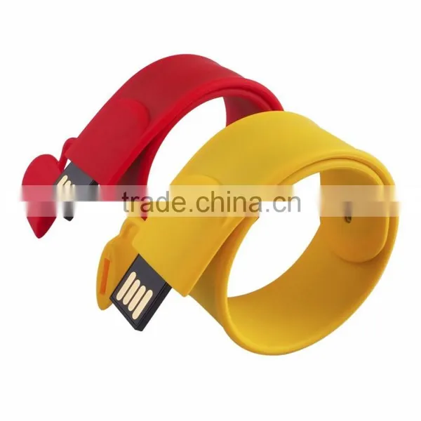 High Quality Silicone USB Flash Drive Bracelet Promotional Price photo-2