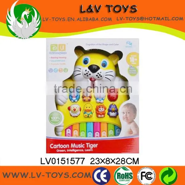 LV0151575 B/O Spanish English Baby White Organ With IC Light Music Sound photo-3