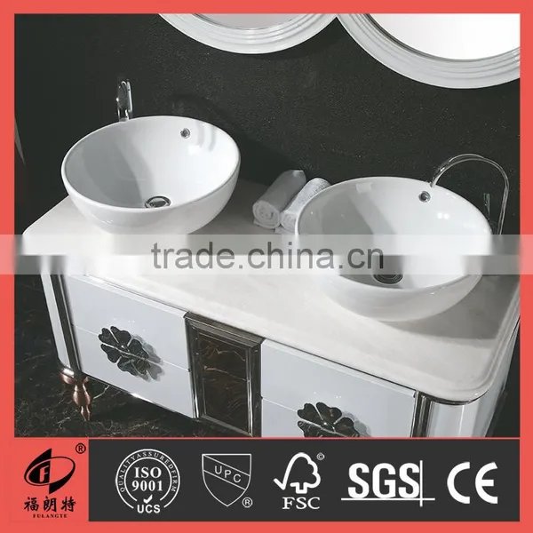 Waterproof Country Style Stainless Steel Bathroom Cabinet T-6624 photo-3
