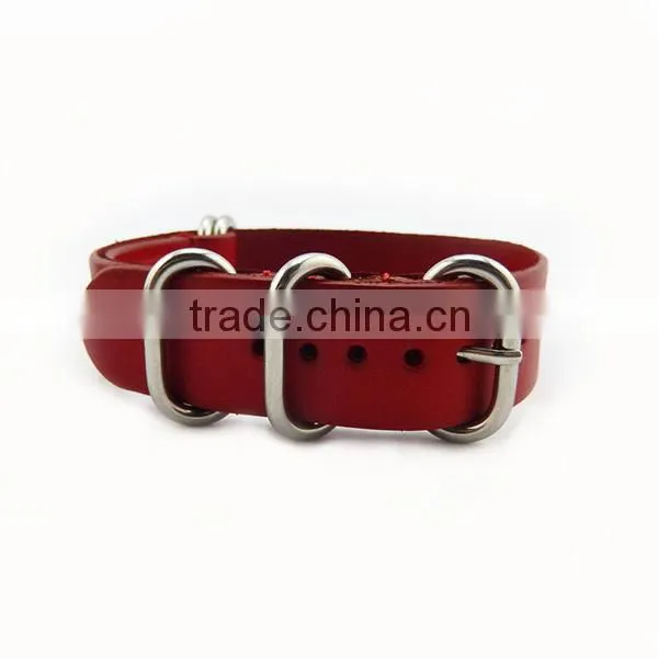 28cm Length Genuine Leather Nato Watch Strap,leather Watch Strap Wholesale