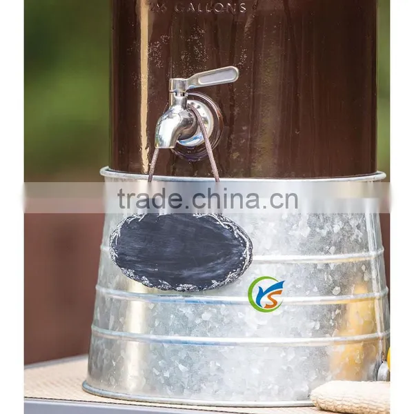 Beverage Dispenser With Galvanized Bucket