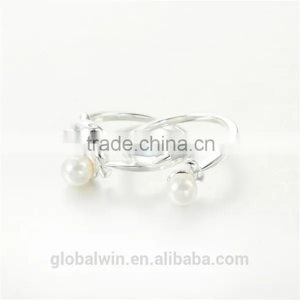 Silver Pearl Animal Dolphine 925 Sterling Silver Rings Jewelry photo-4