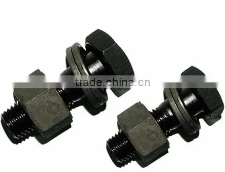 Black Double Threaded Stud Bolt And Nut Made in China photo-2