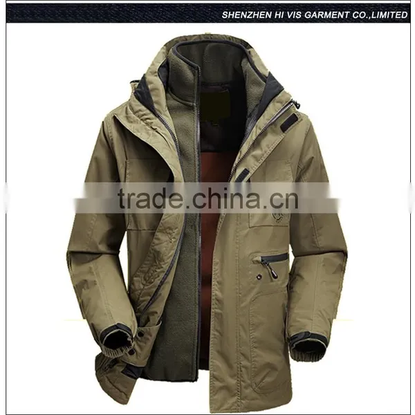 High Quality Double Zipper Winter Windproof Jacket photo-4