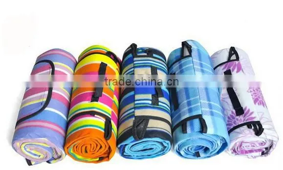 Stripe Pattern Waterproof Printed Picnic Blanket photo-2