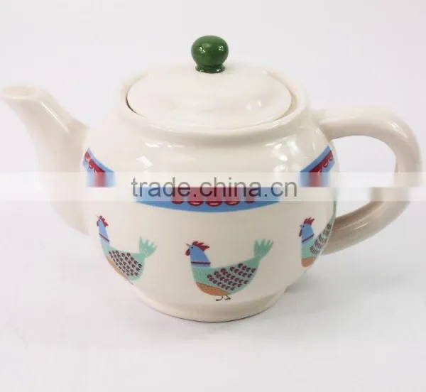 Customized Chicken Design Eco Friendly Ceramic Tea Pot