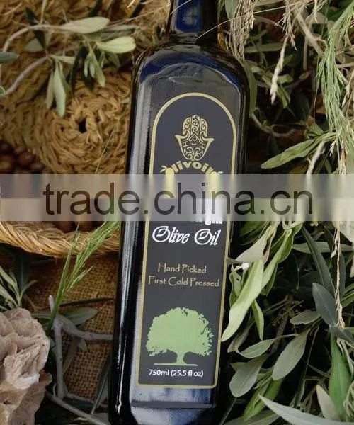 Cold Pressed Extra Virgin Olive Oil. A'Quality Extra Virgin. 100% Extra Virgin Olive Oil. Marasca Glass Bottle 750 ml photo-2