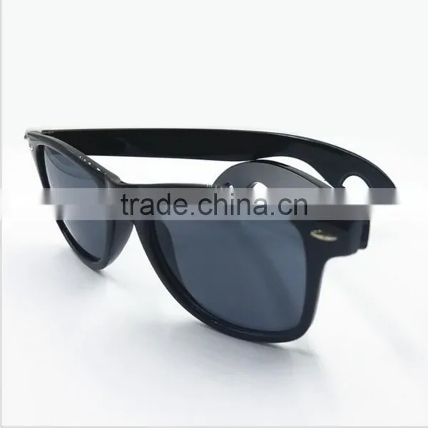 2017 New Black Promotional Fashion Sunglasses With Bottle Opener Ends photo-3