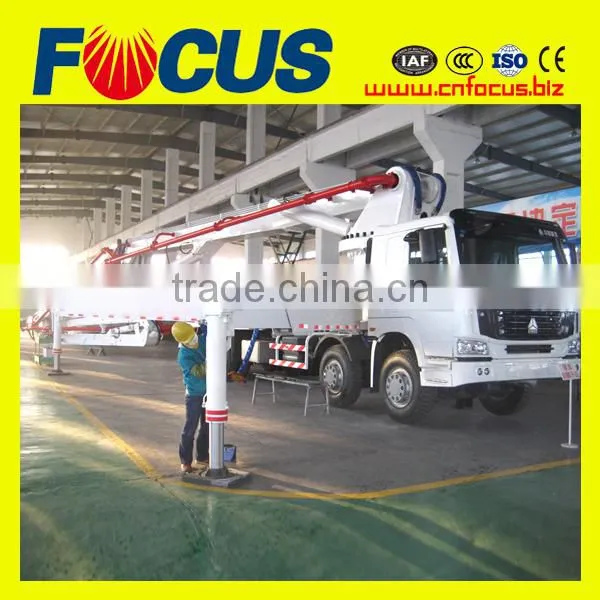 Isuzu Chassis Radio Remote Control 48m 52m Truck-Mounted Concrete Boom Pump photo-2