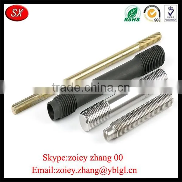 High Precision Carbon Steel Blacken Double Thread End Screw Rod photo-6
