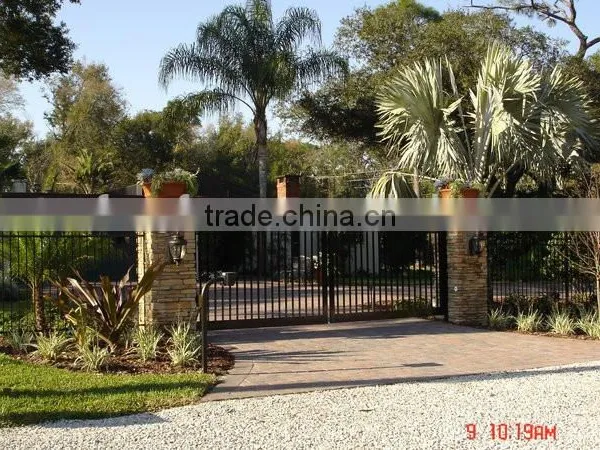 Wrought Iron/galvanized Powder Coated Steel/Iron/ Stainless Steel Gate Ornament Gate photo-3