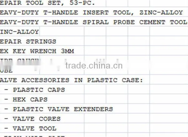 53PC Car Tire Repair Tools Kit , Emergency Car Hand Repair Tools ,tubeless Tire Repair Tools Kit photo-2