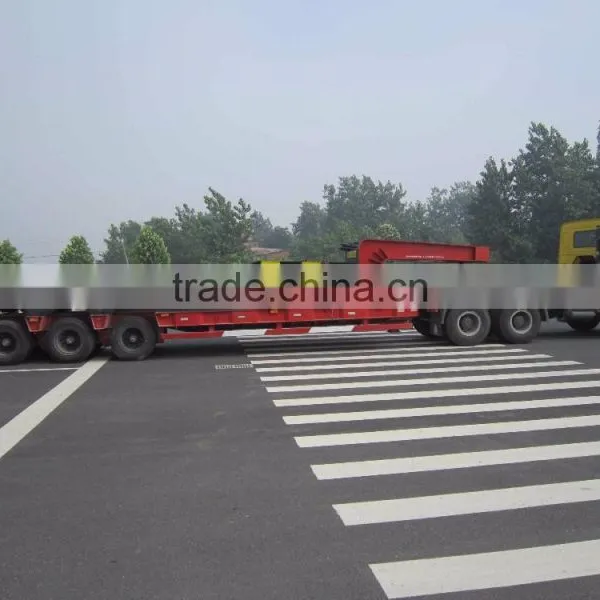 60 Tons 3 Axle Semi-Trailer Lowbed Trailer for Sale photo-2