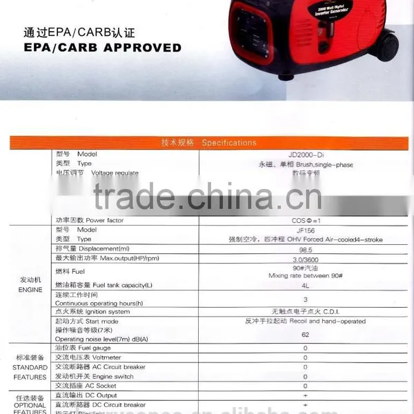 1.6kw/3hp Single-phase Natural Gasoline Generator Engine photo-2