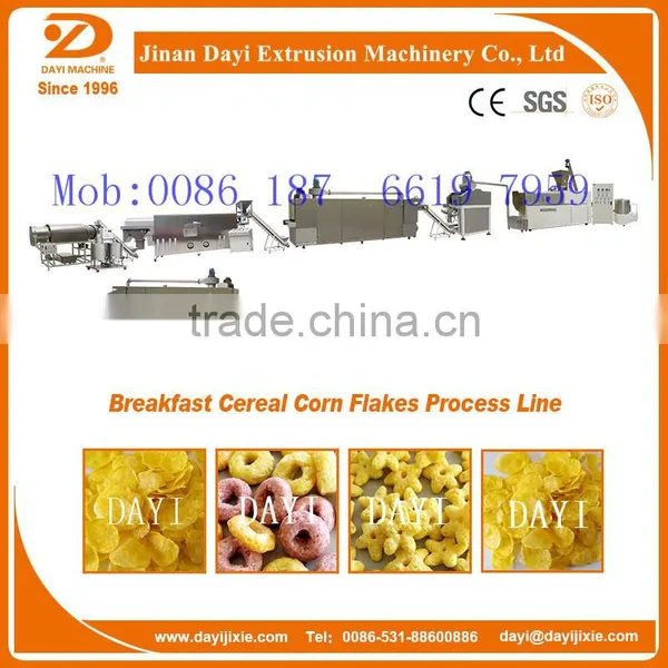 New Design Breakfast Cereal Processing Line Food Extrusion Machinery Packing Machine--Jinan DaYi Extrusion Machinery