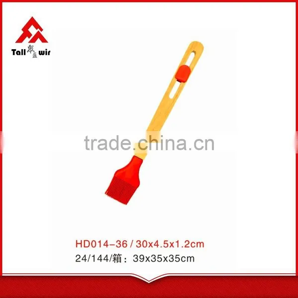 Wooden Handle Silicone Tools,kitchen Utensils,Red Color Silicone Spatula photo-3