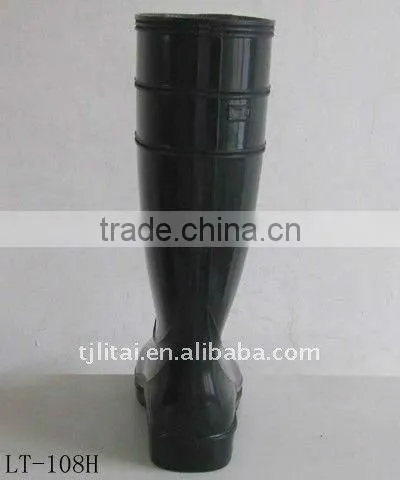LITAI Fashion Rain Shoes Black Work Boot photo-4