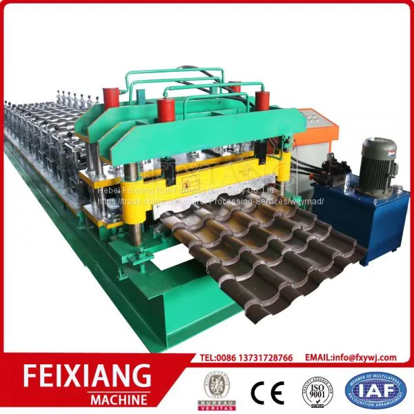 Roof and Wall Glazed Tile Roll Forming Machine photo-3