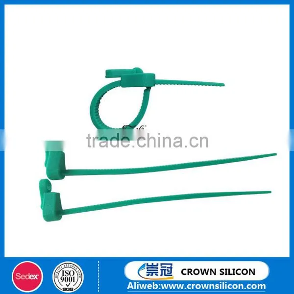 Flexible Slide Fastener Shape Silicone Cable Tie, Recyclable Silicone Food Loop photo-5
