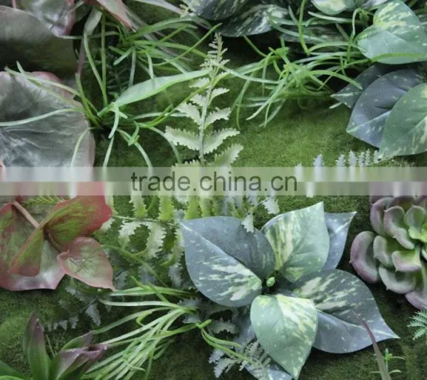 Decration Garland (110X50cm) Vertical Artificial Leaf Wall photo-2