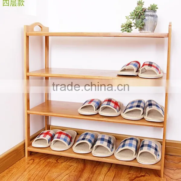 2017 New Style Bamboo Shoe Rack With Handle photo-2