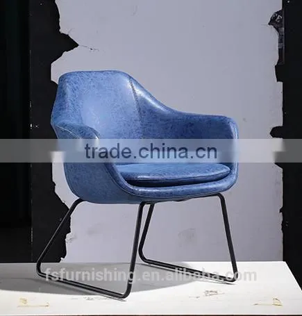 YYA14 Dark Blue Color Leather Modern Club Chair 2016 New Fashion Leisure Chair for Club photo-5