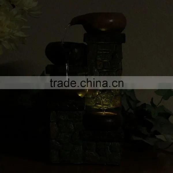 Brick Steps Tabletop Fountain With LED Light photo-5