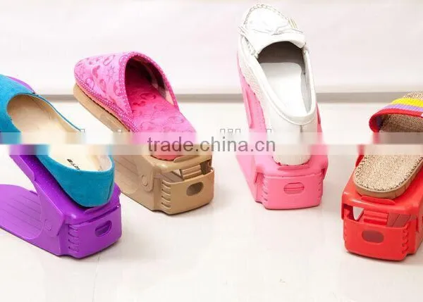 Wholesale Plastic Adjustable Shoe Display Stand Racks photo-4
