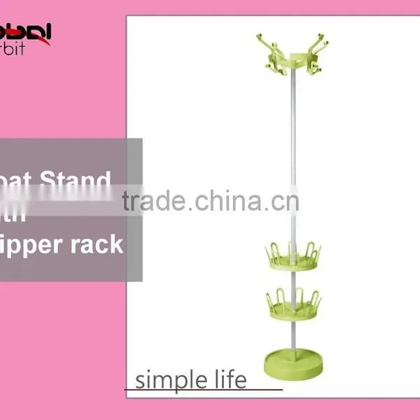 High Quality Coat Hanger Stand With Slipper Rack, Metal Clothes Rack With Shoe Stand photo-2