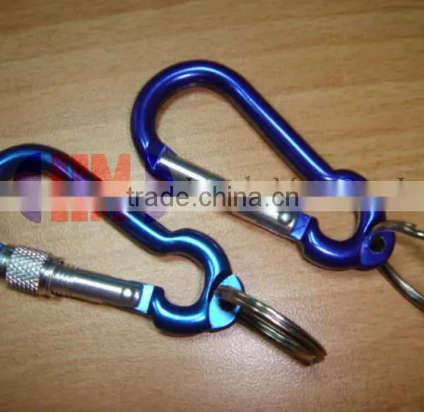 D Shaped Aluminum Carabiner Mini Keychain photo-5