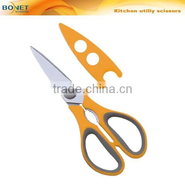 S52002N LFGB Certificated 8-1/4" Magnetic Cover Various Color Kitchen Scissors photo-4