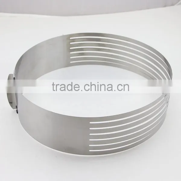Adjustable Stainless Steel Layer Cake Slicer Kit Mousse Cake Ring Mold photo-4