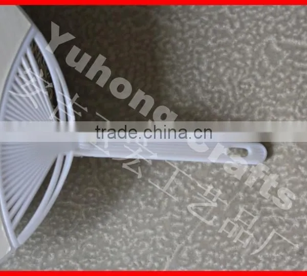 Round Customized Plastic Paper Hand Fan photo-2