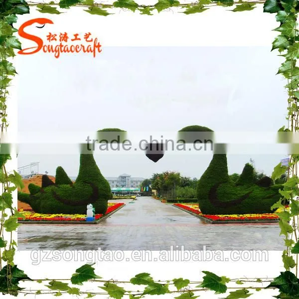 New Style Artificial Grass Topiary Garden Decoration Sculpture Artificial Grass Topiary photo-4
