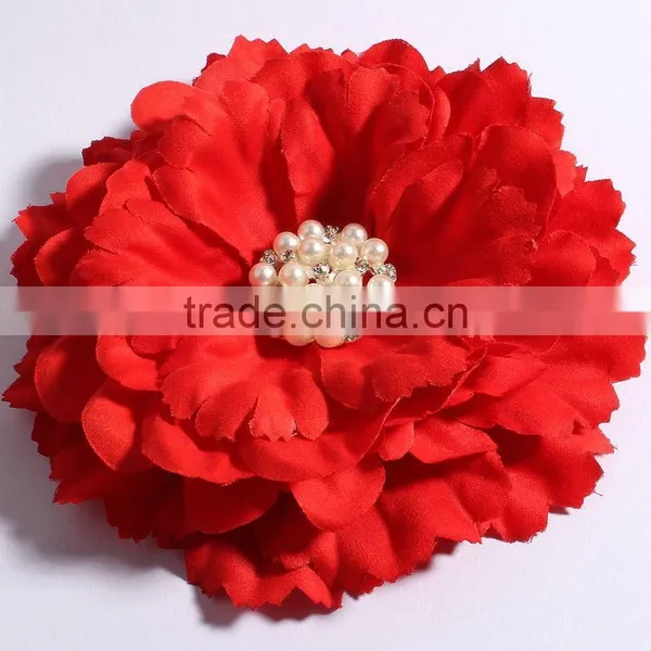 Fabric Flower Clip Fabric Flower Brooch for Kids Hair Accessories photo-4